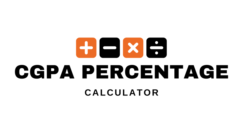 CGPA to Percentage Calculator online conversion tools interface