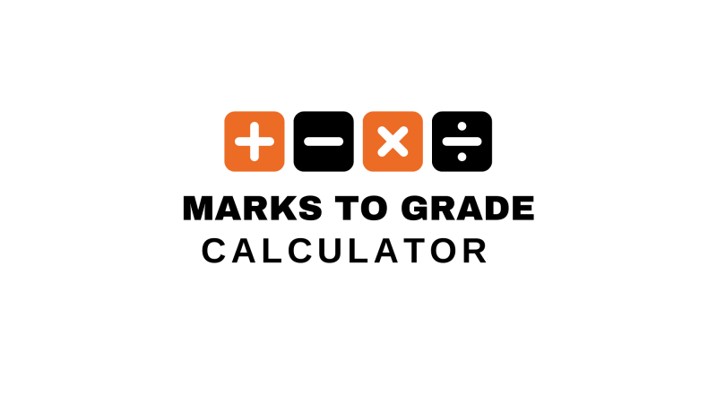 marks to grade calculator tool interface for students